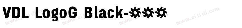 VDL LogoG Black字体转换 VDL LogoG Black字体转换